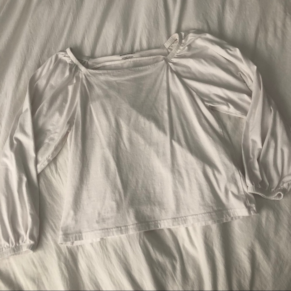 Long Puff Sleeved Blouse